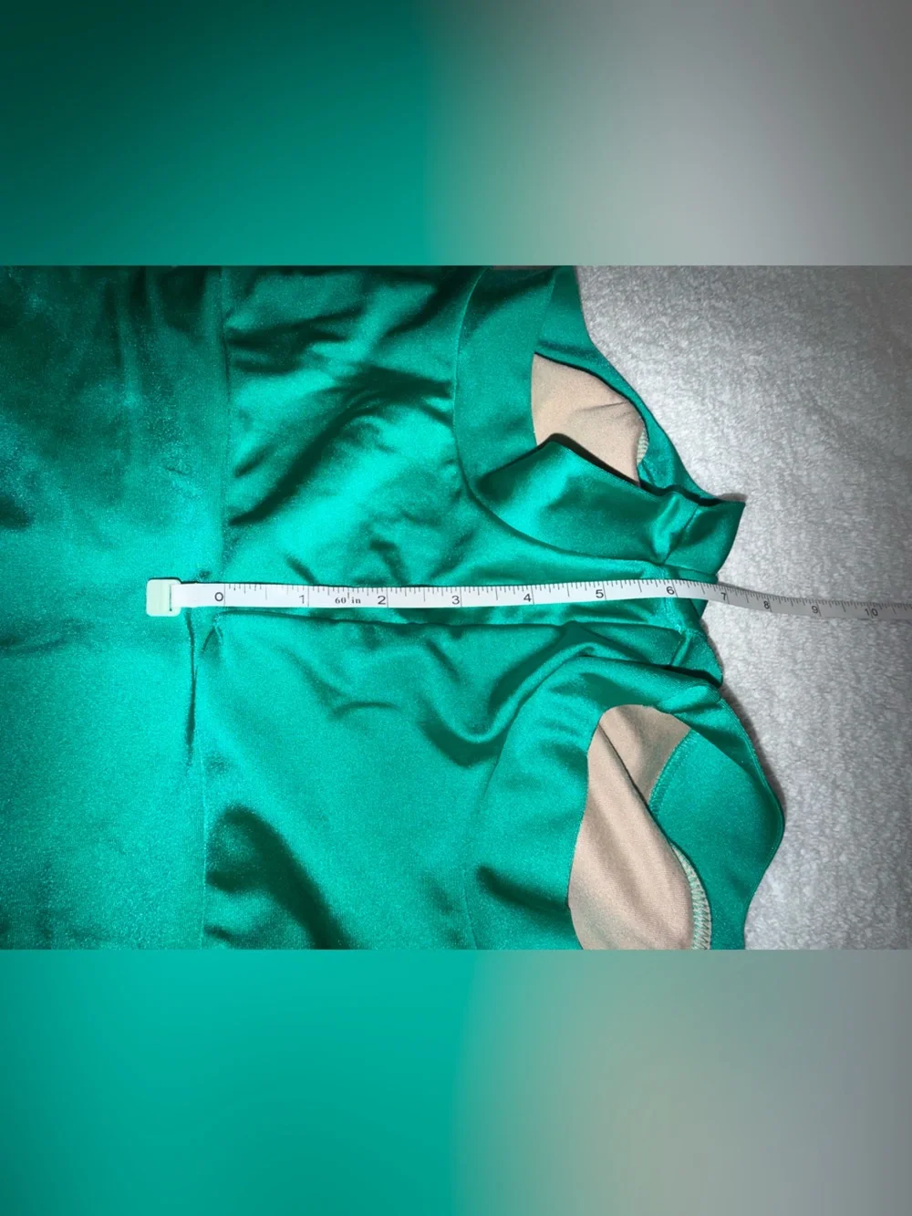 One-Shoulder Emerald Green Dance Set - Kids Costume